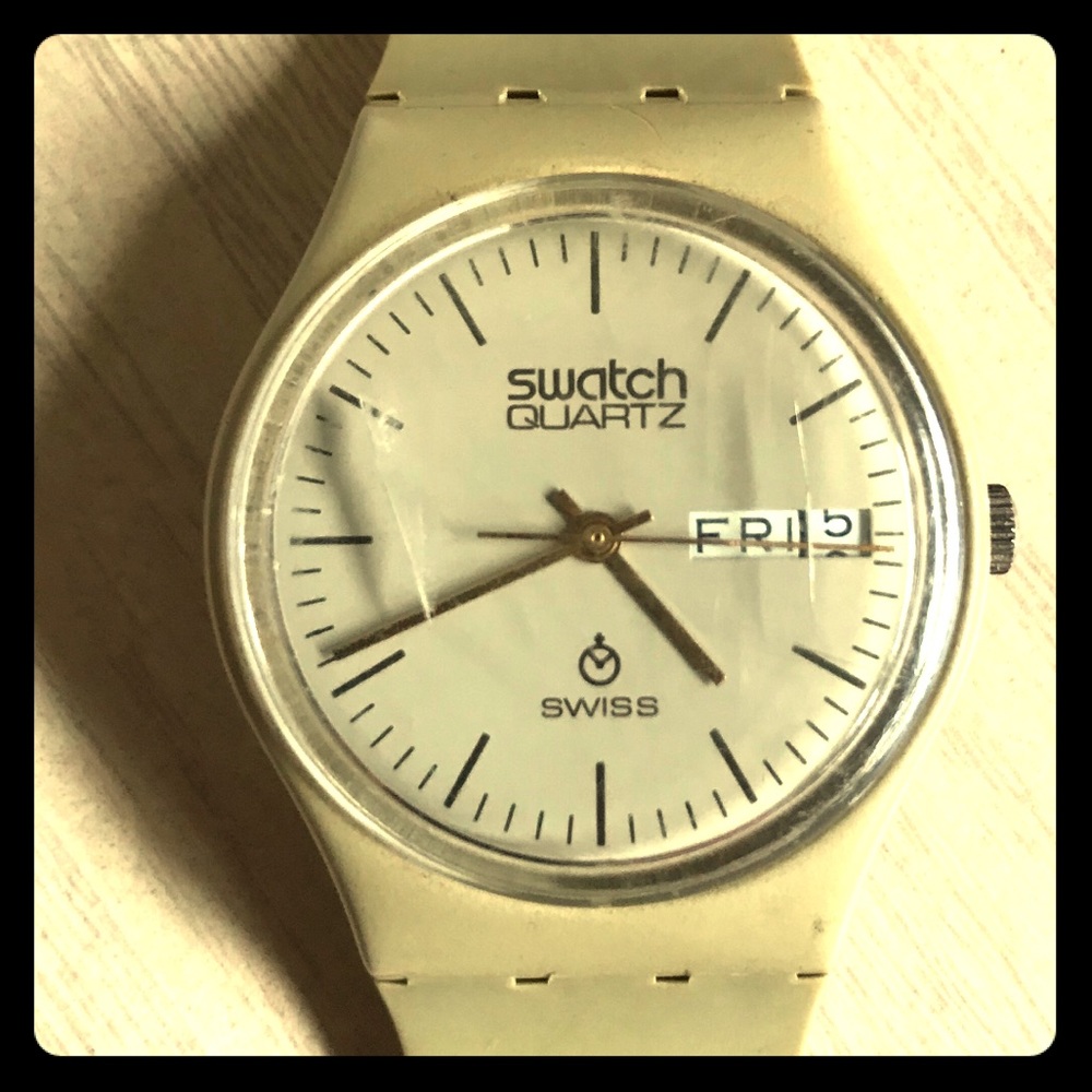 Rare 1983 Swatch Watch GT702FHL  Fachhandellogo